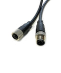 M12 4 Pin Male To Female Connector Cable 5 Meter IP67 Waterproof A Code Straight Profibus Fieldbus Sensor Cable Close-up
