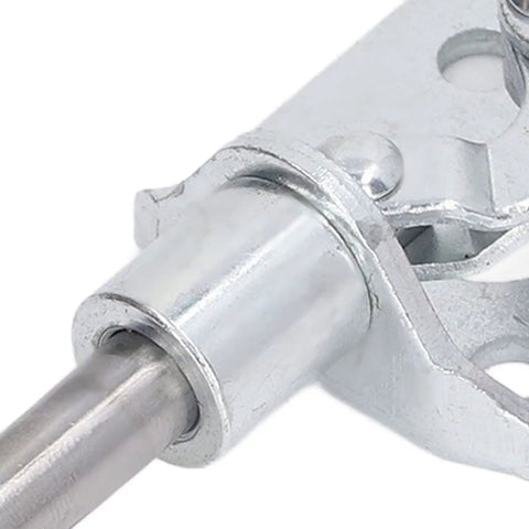 Close-up of metal component on Beefy 40Kg High Force Push Pull Toggle Clamp With 164mm Stroke Stainless Steel Quick Clamp.