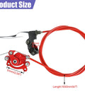 Mini Bike Brake Lever Kit With Caliper Replacement And 61 Inch Cable with 7/8 inch lever and 61 inch red brake cable