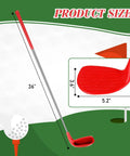 Diagram of 36-inch golf club with oversized head, part of 6 Pack 36 Inch Backyard Golf Club Set With Oversize Heads Right Hand For Home Practice.