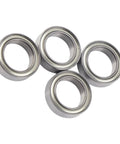 Beefed Up High Performance Stainless Steel RC Ball Bearing Kit For 3S One Tenth Scale RC Cars And Crawlers Precision Replacement For Smooth Acceleration Low Friction Durable Build Easy Install, four stainless steel bearings