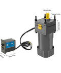 250W Gear Motor With 1 To 5 Reduction 110V Single Phase 270 RPM Adjustable Speed Controller with dimensions shown