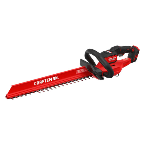 V20 Brushless Cordless Hedge Trimmer 22 Inch With Hedge Sweep Attachment Lightweight Bush Trimmer For No Fuss Yard Care Up To 2X Power And Longer Runtime Tool Only shown against white background.