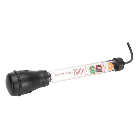 Pro Grade Battery Hydrometer Tester With Floating Disc Specific Gravity Readout, 16.25 Inch, black handle, for Cars and Golf Carts