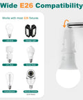 Must-Have Light Socket Extender E26 4.5 Inch Extension With 180 Degree Bend And 350 Degree Rotatable Angle Adjustable Socket Adapter
