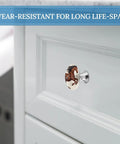 Two Pack Brown Horse Round Stainless Steel Cabinet Knobs With Screws For Kitchen Cabinets Drawers Closets Dressers Cupboards