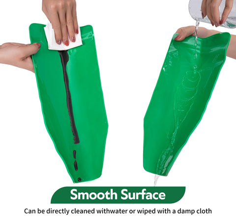 Foldable Silicone Oil Drain Funnel With Aluminum Plate for mess free oil changes being wiped and rinsed clean
