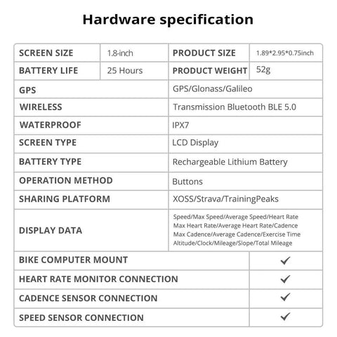 GPS Bike Computer With Bluetooth And ANT Plus Connectivity, Wireless Speedometer And Odometer, LCD Display, Waterproof MTB Tracker For Any Bike Or E Bike, App Support For Firmware Updates And Easy Data Sync