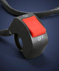 Universal Motorcycle Handlebar Toggle Switch With On Off Push Button 12V 10A For 7/8 Inch Handlebars Fits U5 U7 U2 Motorcycles Scooters Electrombile Motorbike Red Must Have, red ON/OFF switch