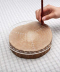 DDWT 300mm round center finder compass; clear acrylic drawing circle tool for wood lathe work
