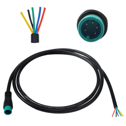 Waterproof Ebike Extension Cable 2Pin 3Pin 4Pin 5Pin 6Pin 120cm Lead With Female To Male Connectors For Throttle Motor Ebrake Display Lights Diy Wiring Universal Compatibility For Most Ebikes Durable Weatherproof Build