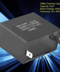 Motor Starting Capacitor Built To Last 350V AC 16uF 50 60Hz Running Capacitor for generator, black casing