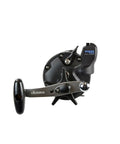 Magda Pro Line Counter Levelwind Trolling Reel Small Black Silver MA20DX featuring corrosion-resistant graphite construction