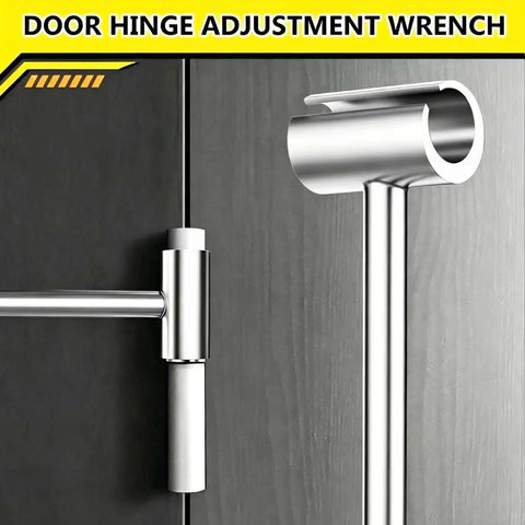 Upgraded Door Hinge Adjustment Tool With Dual Flag Hinge Wrenches, DIY Friendly Gap Adjuster For Residential And Fire Doors, Fits Hinge Diameters From 0.32 To 0.99 Inches, Easy Install, Fix Squeaks And Misalignment