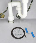 Heavy Duty Steel Drain Snake Flexible Auger Cord Three Meter Spiral Rig With Six Swappable Cutting Heads beside plumbing parts.