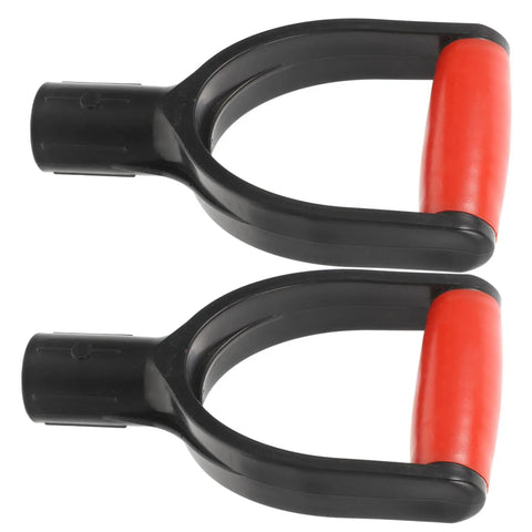 2 Pack D Shaped Shovel Handle Replacement Grip For Gardening Durable Plastic No Slip Palm Friendly Comfort Fit For Digging And Raking Tools Easy Install Inner Diameter