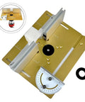 Heavy Duty Rustproof Aluminum Router Table Insert Plate For Woodworking Pros With A Smooth Operator Finish And Next Level Wear Resistance For A Top Shelf Shop Upgrade, 240x200mm, angled view showing features.