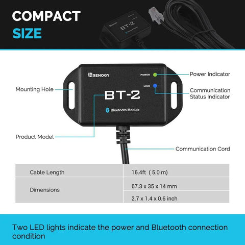Bluetooth RS485 Module For Solar Power Systems With Real Time Insight And Precise Remote Control Of Charge Controllers