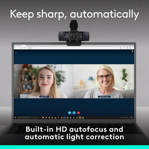 Super Crisp 1080p HD Webcam With Dual Built In Mics And A Smooth 78 Degree Field Solid Pick For Seamless Zoom Calls And Microsoft Teams Daily Hustle Work Setup on laptop.