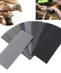 Heavy Duty Sandpaper Kit 20 Sheets For Wet And Dry Use Pro Grade Dust Free Anti Blocking Kraft Paper Backing
