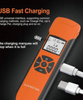 Fiber Optic Power Meter For Testing With Seven Wavelengths Minus 70 To Plus 10 dBm Range Rechargeable Battery USB Charging