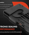 Close-up of black Four Pin Mass Air Flow Sensor For Nissan Altima 2014-2018 with strong sealing performance design