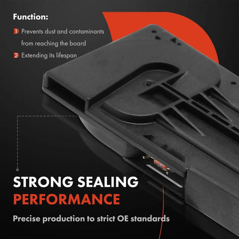 Close-up of black Four Pin Mass Air Flow Sensor For Nissan Altima 2014-2018 with strong sealing performance design