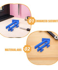 Adjustable Abs Hose Holder Clamps for Bucket and Garden Hose Storage 2 Pc Set Quick Assembly Water Pipe Fixing Clip