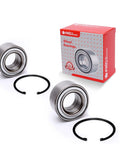 Beefy Wheel Hub Bearing Set With Clips Two Pack For Honda Accord CR V Pilot S2000 And Acura TL CL MDX RSX Front Wheel Bearings Fitment