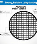 Top Shelf Aluminum Insect Screen Mesh Roll, Heavy Duty durable aluminum insect screen with rust-resistant features.