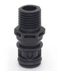 Sprayless Universal Tank Connector For Boats Marine Fuel Line Fitting Safe No Spill Quick Connect For Gas Tank One Quarter Inch Fitting Easy Connect And Disconnect During Fueling And Maintenance, showing 1/4 inch fitting in black plastic.