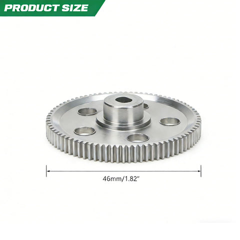 Gen7 Upgrades 45 Hardened Steel Beefy Spur Gear 87T For RC Hobby Cars Everest 10 Pro Sport Upgrades Silver Finish
