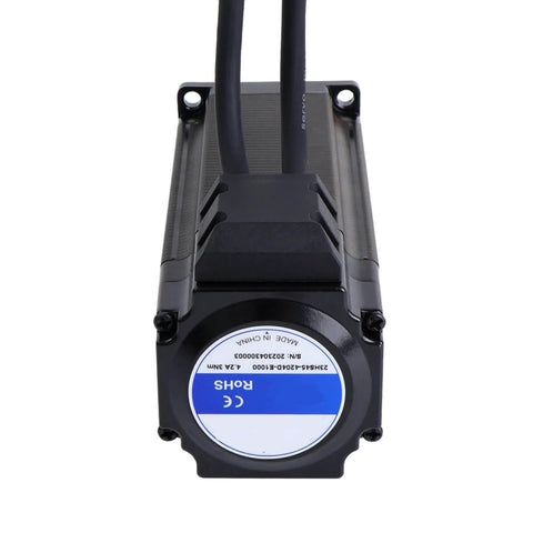 Closed-Loop Stepper Motor With 3Nm Torque, 57X138mm Frame, 425 Oz-In Output, Encoder 1000 CPR, One Piece Unit, front view.