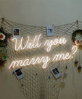 Will You Marry Me Neon Sign For Wedding And Party Decor With Dimmer Switch Warm White Led Neon Light For Bedroom Bar Gift