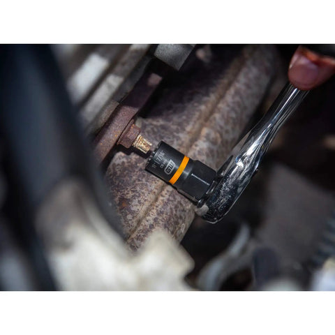 Bolt Biter And AutoBite 13 Piece Set For Damaged Fasteners BiDirectional Removal And Tightening Tapered Entry Seats Easily On Worn Bolts Square Drive Hex Base Fits Impact Guns Ratchets Wrenches And Pliers Spring Loaded Handle Delivers Striking Impact