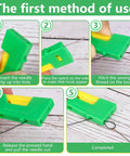 Step-by-step guide for using Automatic Needle Threader For Sewing Machines And Hand Sewing Lightweight Plastic Threading Tool