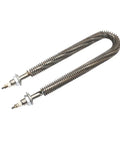 Heavy Duty Slick Electric Finned Tubular Heater For Oven 220V 1500W Stainless Steel U Shape Hot Air Fin Element showing detailed fin design.