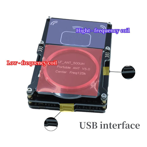 Proxmark3 Easy V5.0 512MB RFID Card Reader Writer IC Card Copier Duplicator With Built In Antenna, USB interface visible