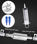 Brake Bleeder Kit With Syringe Hose And Tubing For Motorcycle And Car Maintenance, Brake Fluid Bleeding Tool Set components