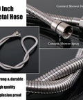 59 inch metal hose for brushed nickel shower faucet set with tub spout 4 setting handheld shower rough in anti scald valve