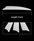 3 Inch Real Feather Fletching Arrows With Shield Cut Right Wing white feathers, 3-inch length, for DIY archery hunting, pack of 36.
