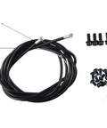 Rock Solid Mechanical Disc Brake Set For Mountain Bike With Front Rear Wire Calipers 160mm Rotors black wire cables and screws.