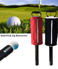 Portable Golf Ball Retriever With Pocket Shag Bag And Handle Frame Detachable Shaft For Easy Storage Water Resistant Bag Holds Up To 60 Balls