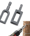 Heavy Duty Wire Twisting Tool With Standard Hex Shank, carbon steel twister bit for efficient fence repair.