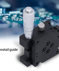 Rotary Positioning Stage 40x40mm Aluminum Alloy Plus Minus 10 Degree FineTune Rotation Table with micrometer and dovetail guide
