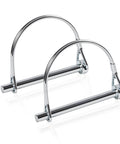 Two-Pack One Quarter Inch By Three Inch Trailer Hitch Pin Set Durable Zinc Plated Carbon Steel Coupler Pins For Farm Use Lawn Gear And Everyday Towing Heavy Duty Construction Easy Lock And Secure Fit.