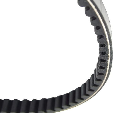 Close-up of Replacement V Belt 0.44 Inch Wide 30.57 Inch Long for lawn mowers and tractors, showing ribbed texture.