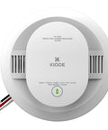 Front view of Ten Year Battery Hardwired Smoke And Carbon Monoxide Detector With Interconnect For Home Safety LED Indicators And Voice Alarm