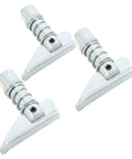 Heavy Duty 3 Piece Metal Forklift Fixed Pins With Large Base For 3 Ton Machines, metal locking pins with reinforced design.