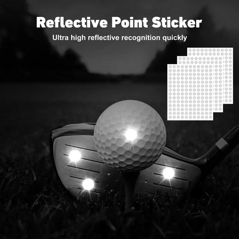 450 Pack White Reflective Golf Stickers One Quarter Inch For Golf Club Labels Trackman Simulator And Launch Monitor